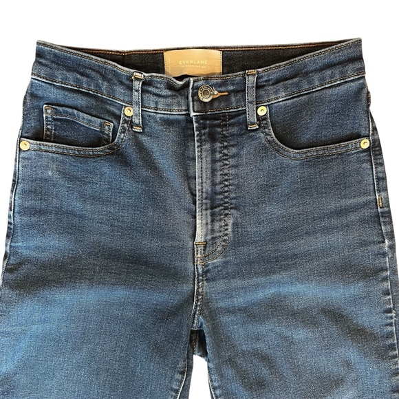 EVERLANE The Modern Flare High Rise Dark Jeans Women’s Size 27 Tall - Picture 5 of 14